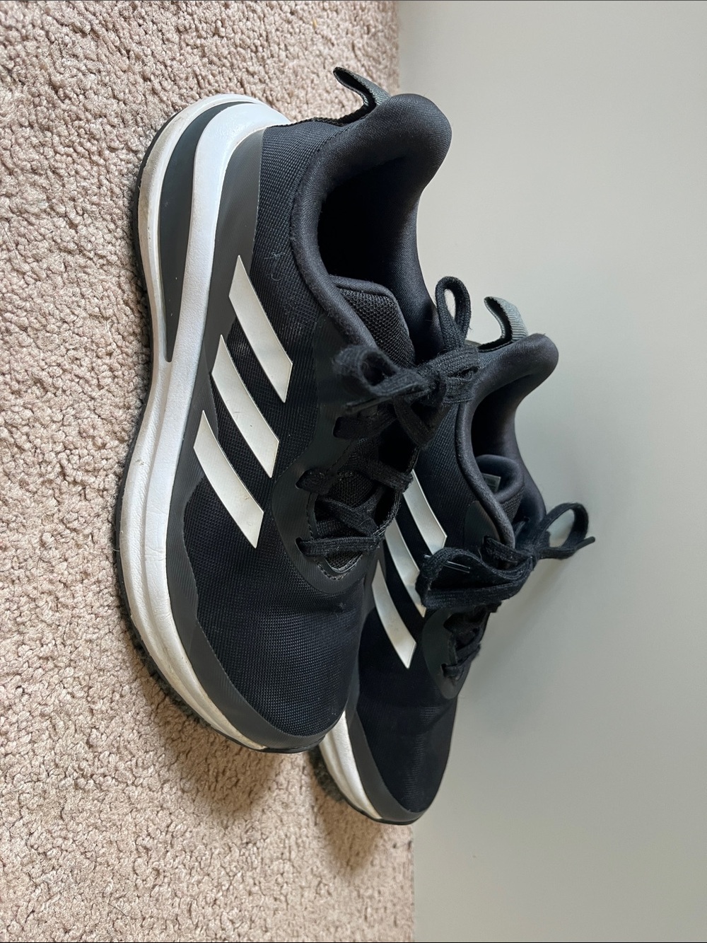 adidas Black and White Athletic Trainers